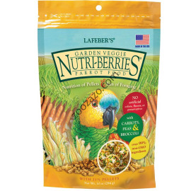 Пълноценна храна/лакомство за папагали със зеленчуци, 284 гр. - Lafeber Garden Veggie Nutri-Berries